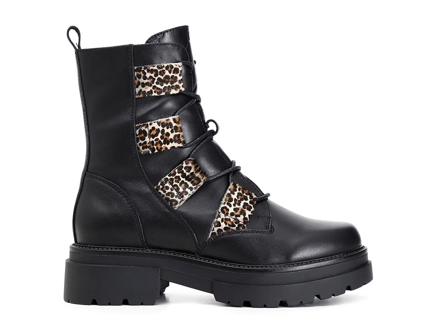 CafèNoir anfibi donna stringati tomaia pelle