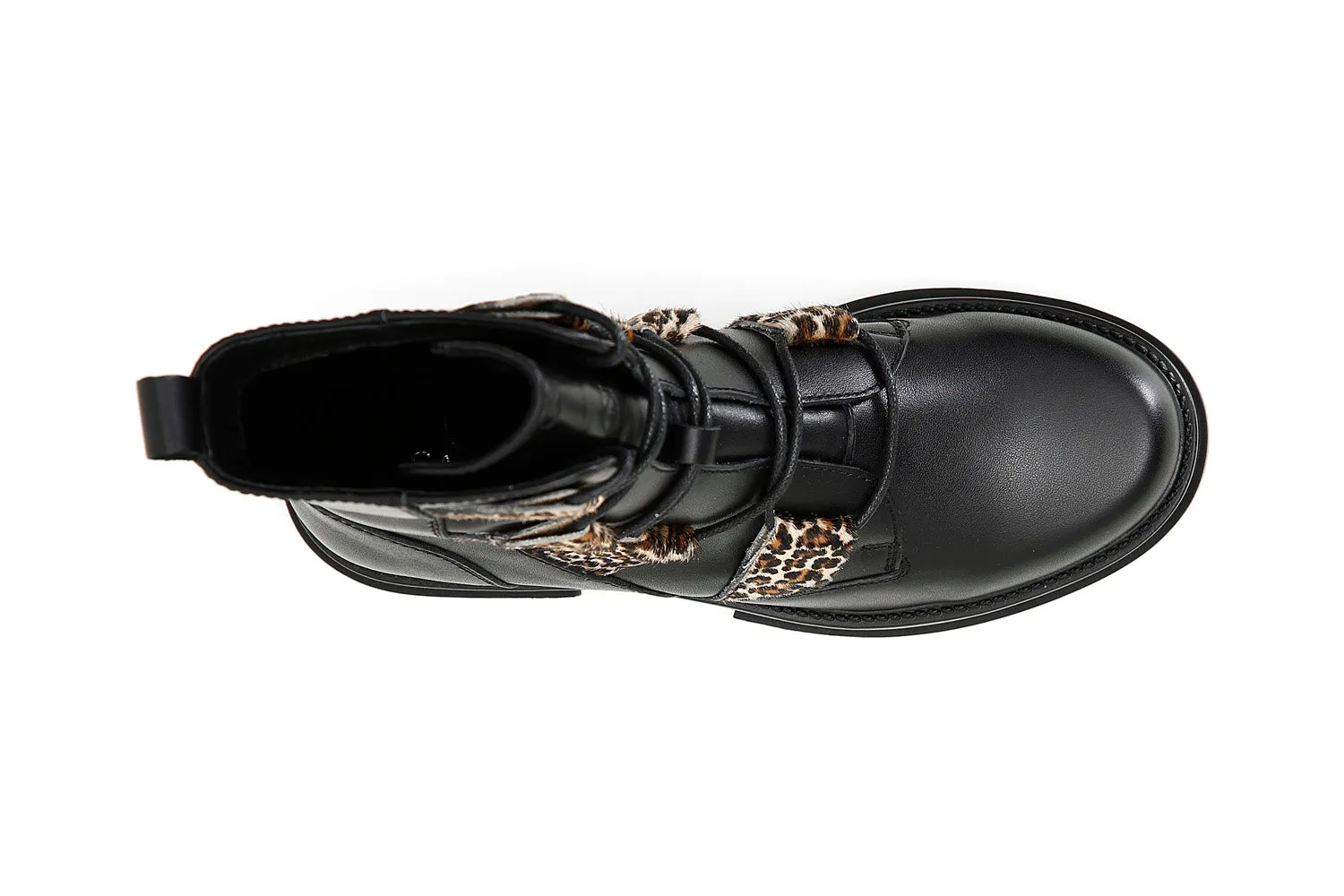 CafèNoir anfibi donna stringati tomaia pelle