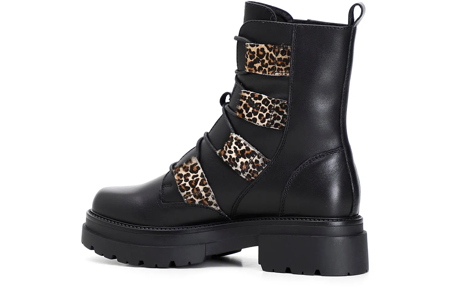 CafèNoir anfibi donna stringati tomaia pelle