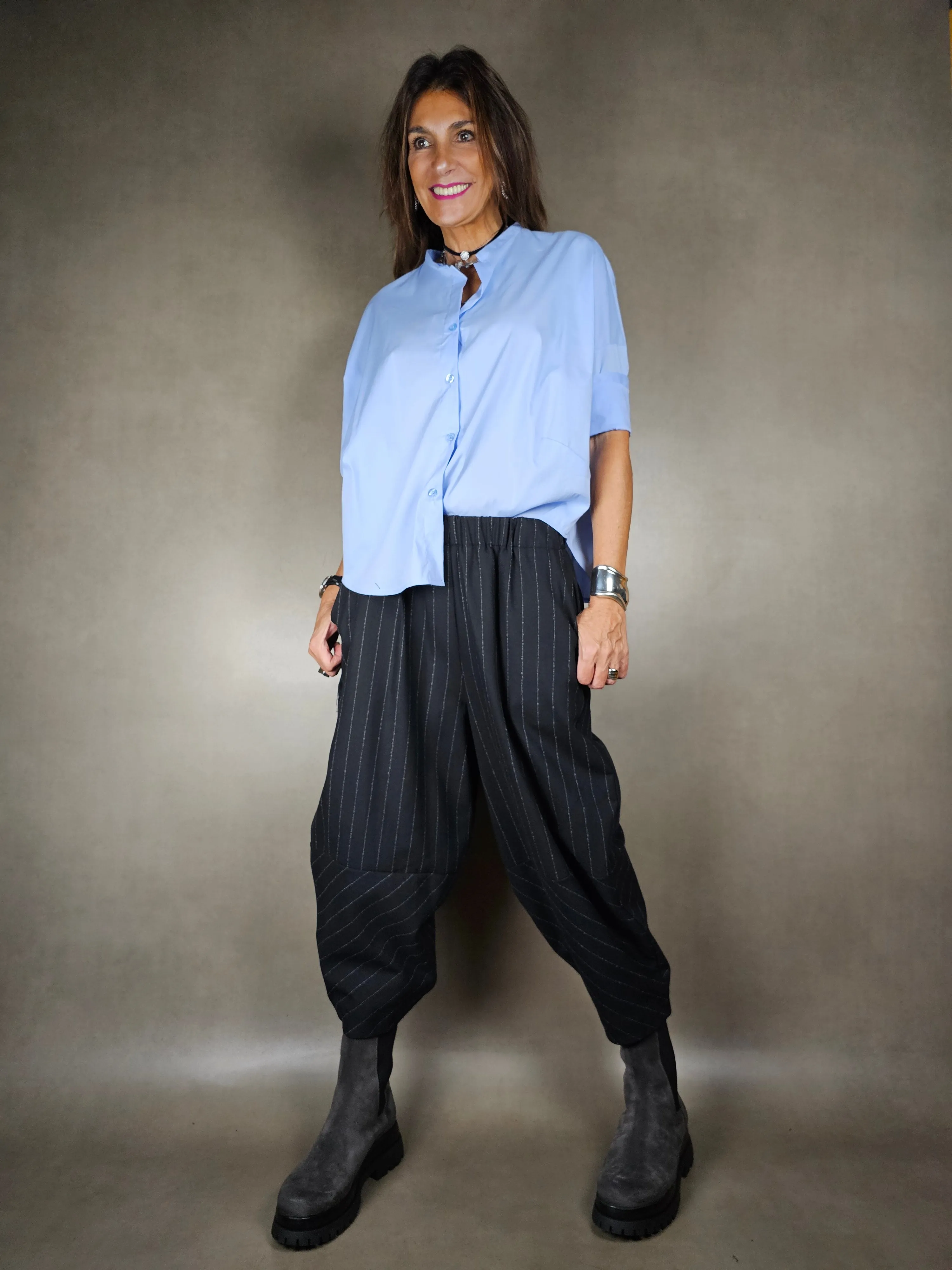 camicia a palloncino co100