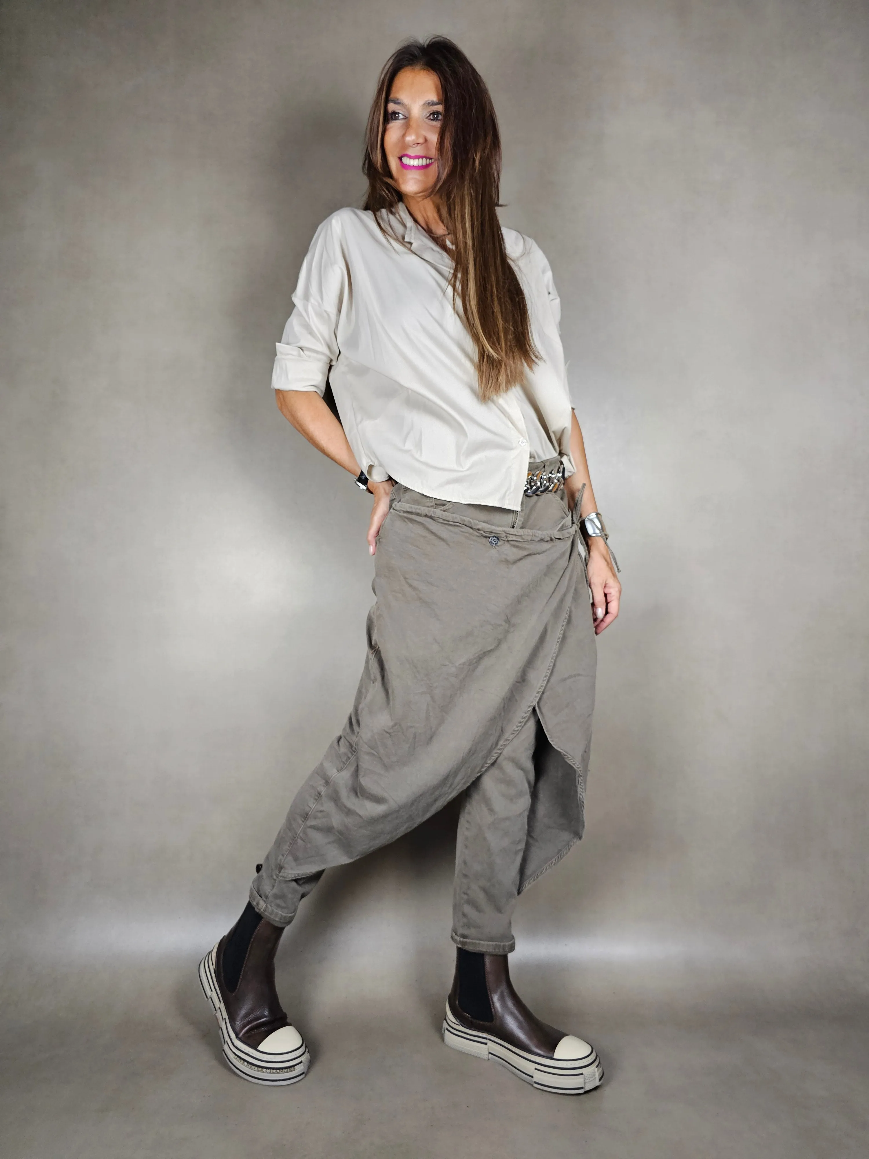 camicia a palloncino co100