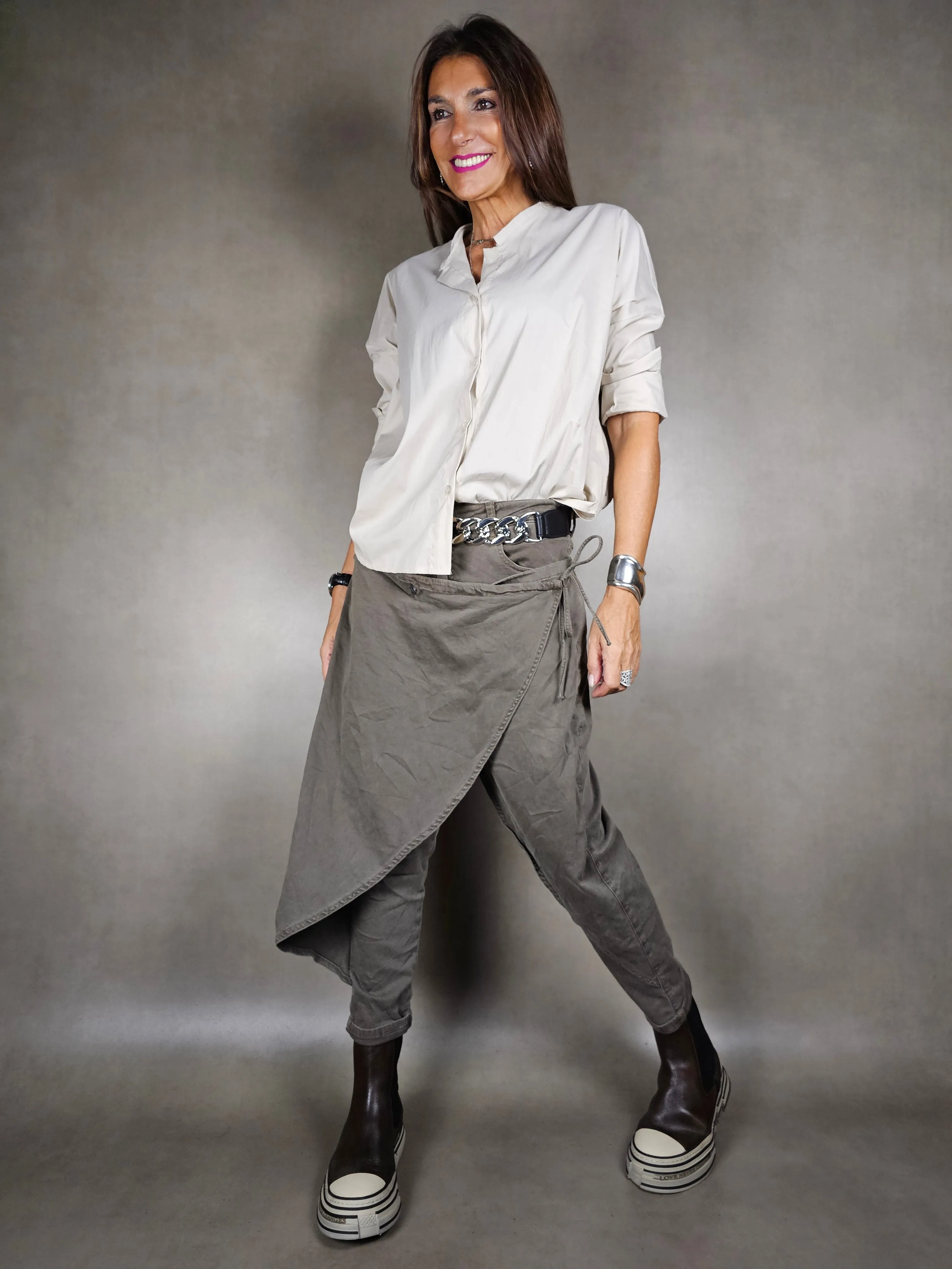 camicia a palloncino co100