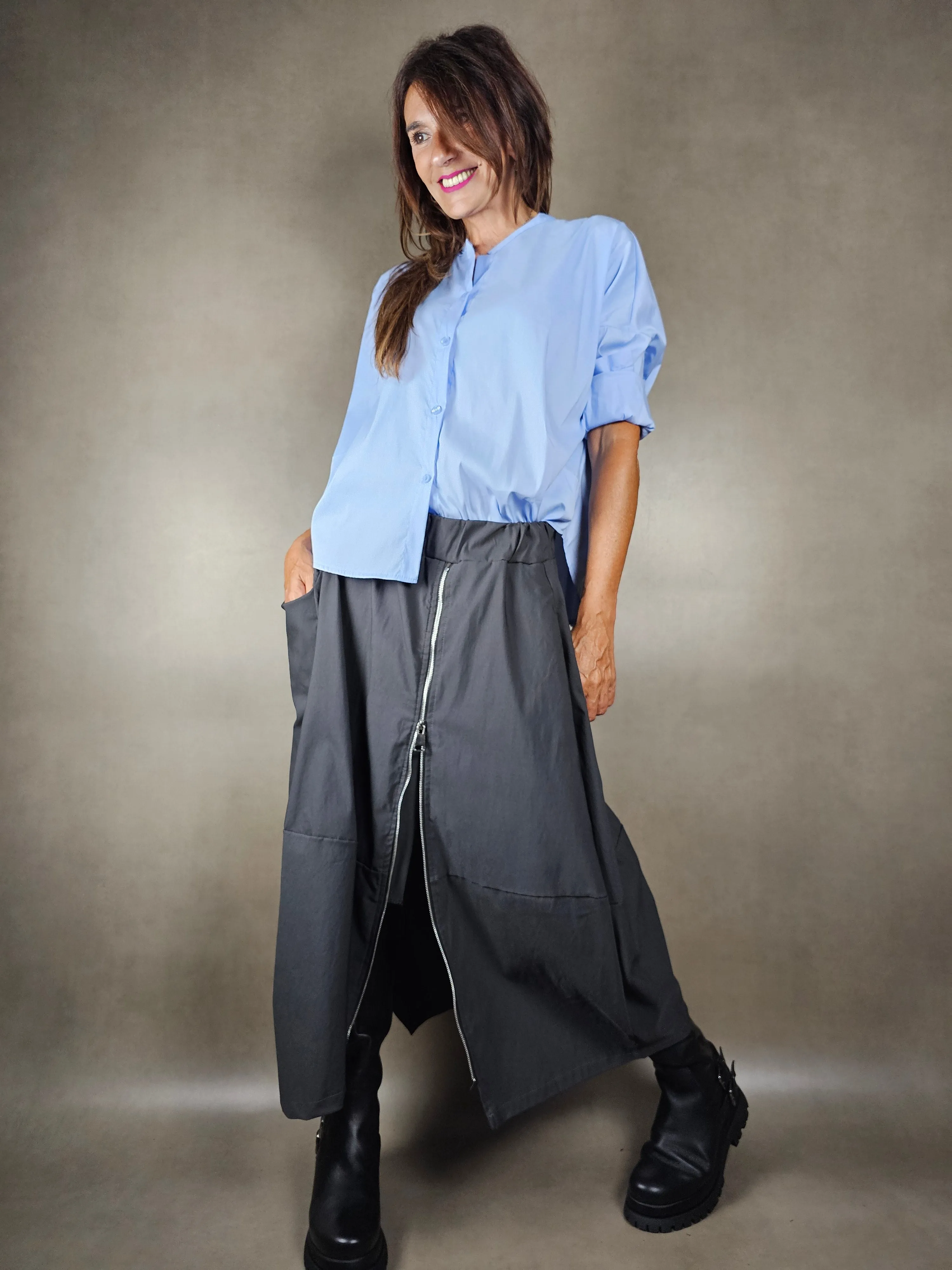 camicia a palloncino co100