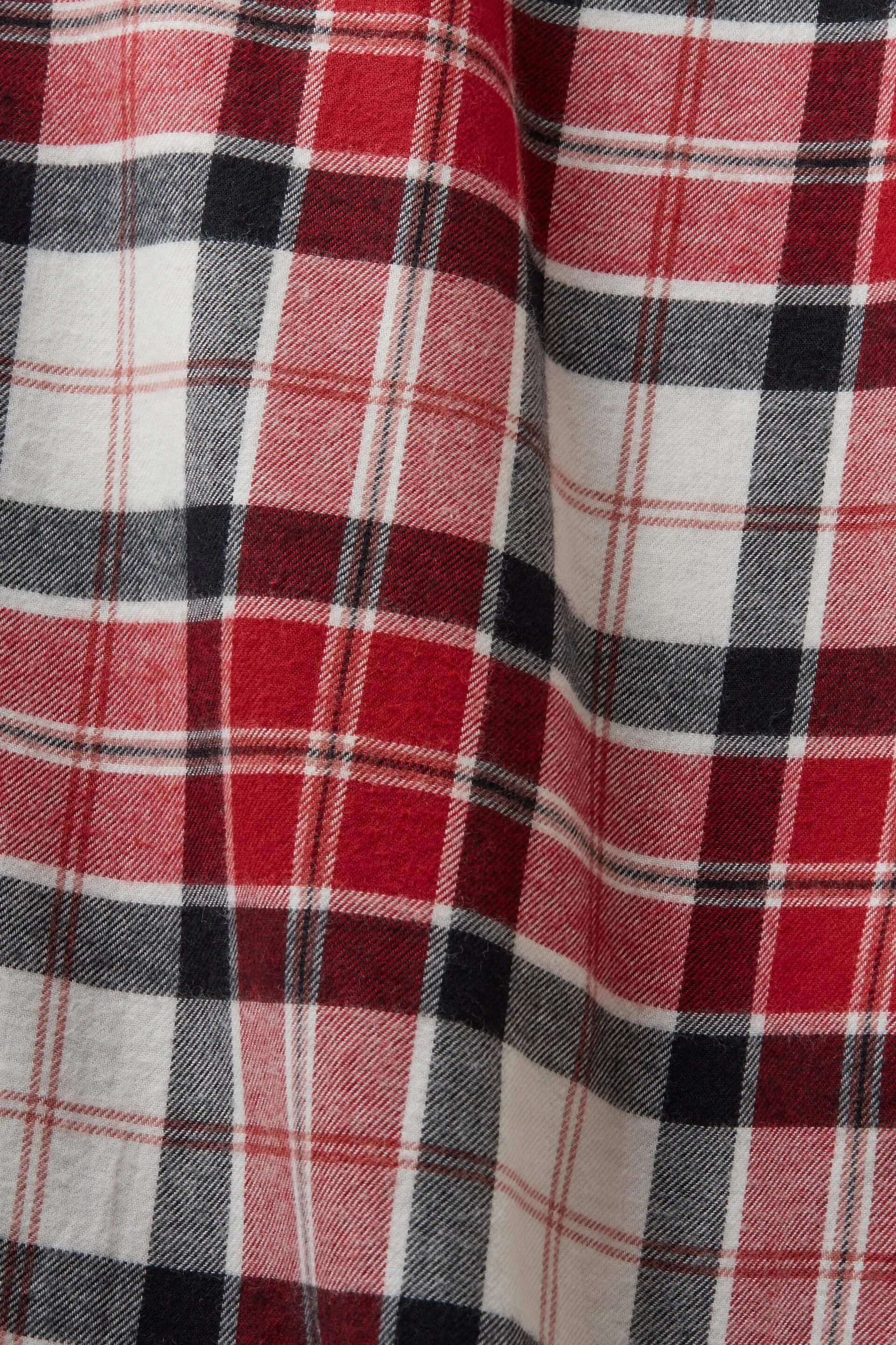 Camicia da notte in flanella a quadri
