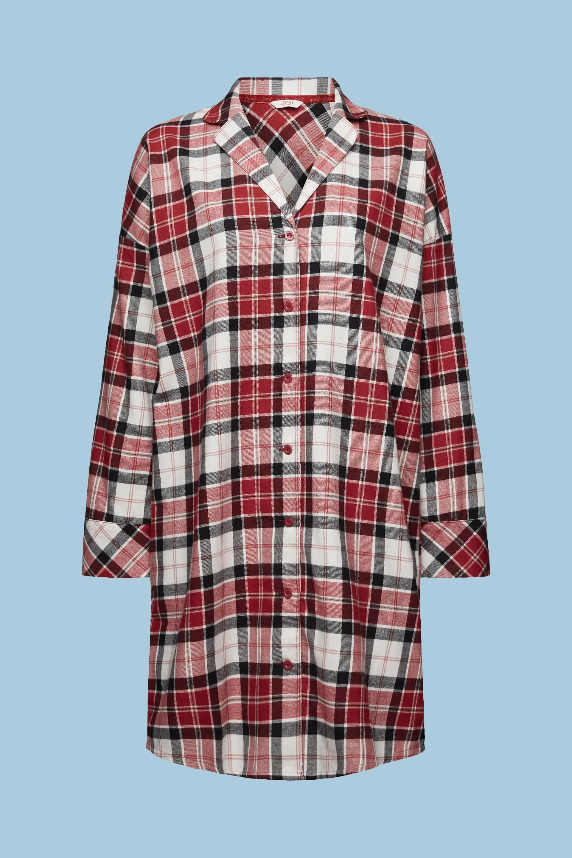 Camicia da notte in flanella a quadri