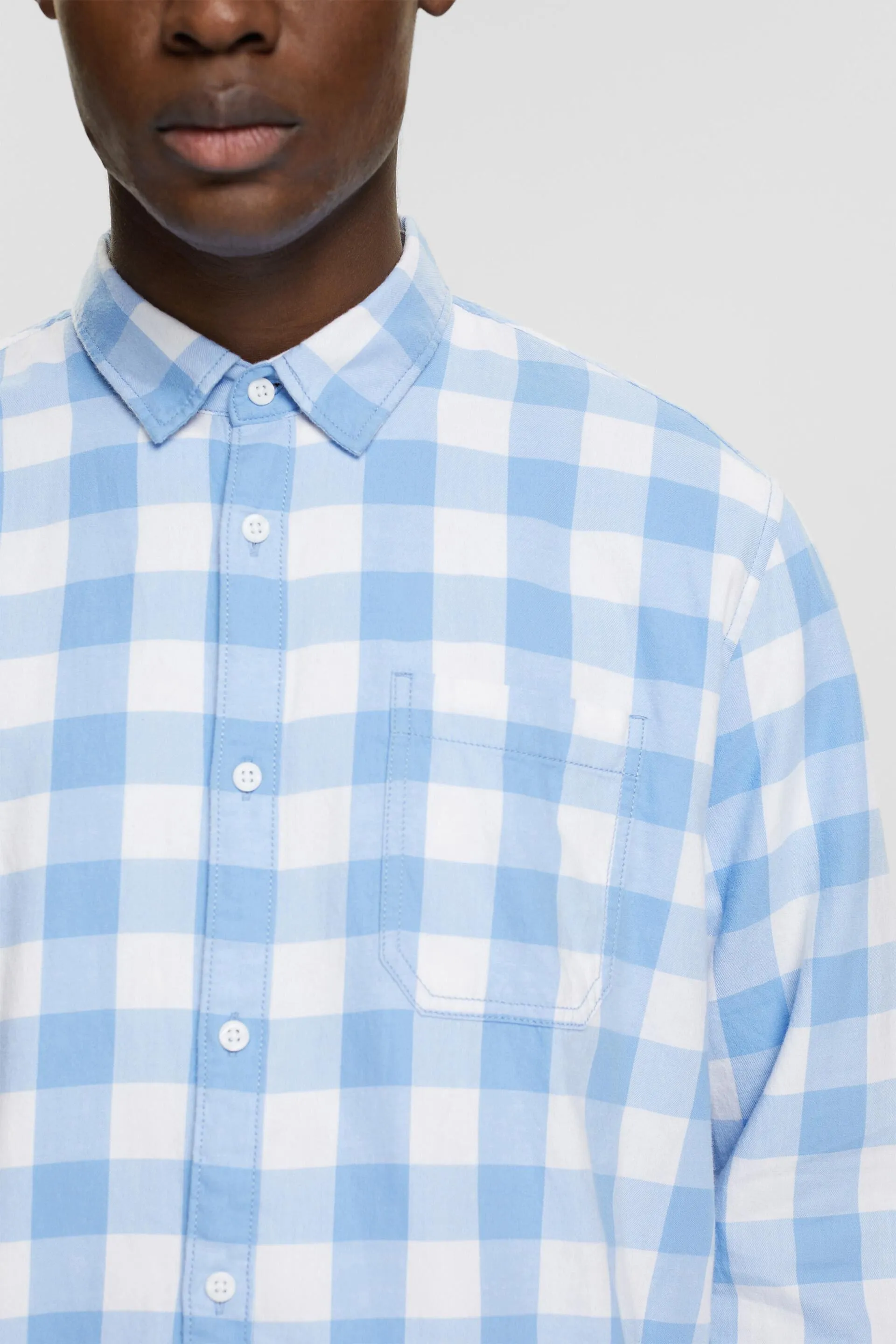 Camicia di flanella a quadri vichy, realizzata in cotone sostenibile