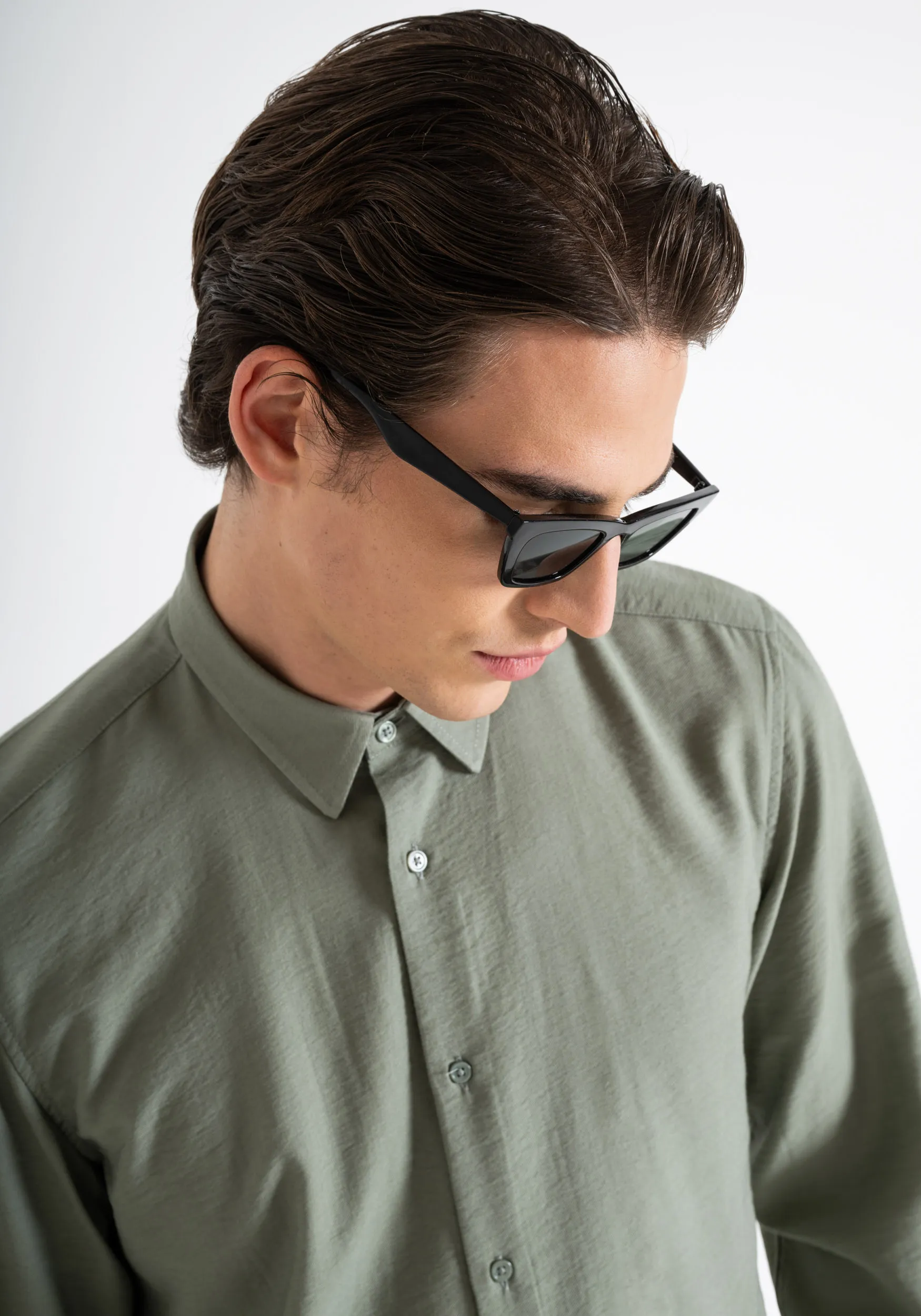 CAMICIA NAPOLI REGULAR FIT IN TESSUTO MISTO VISCOSA MANO MORBIDA