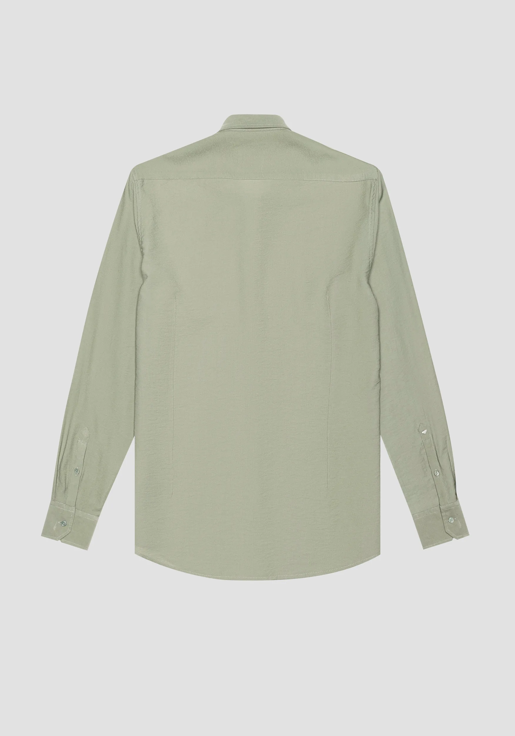 CAMICIA NAPOLI REGULAR FIT IN TESSUTO MISTO VISCOSA MANO MORBIDA