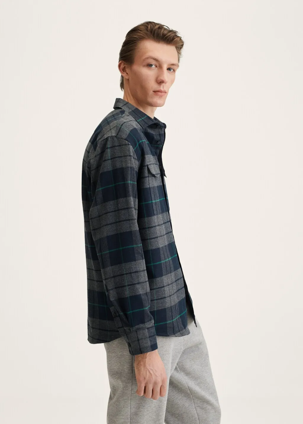 Camicia relaxed flanella quadri
