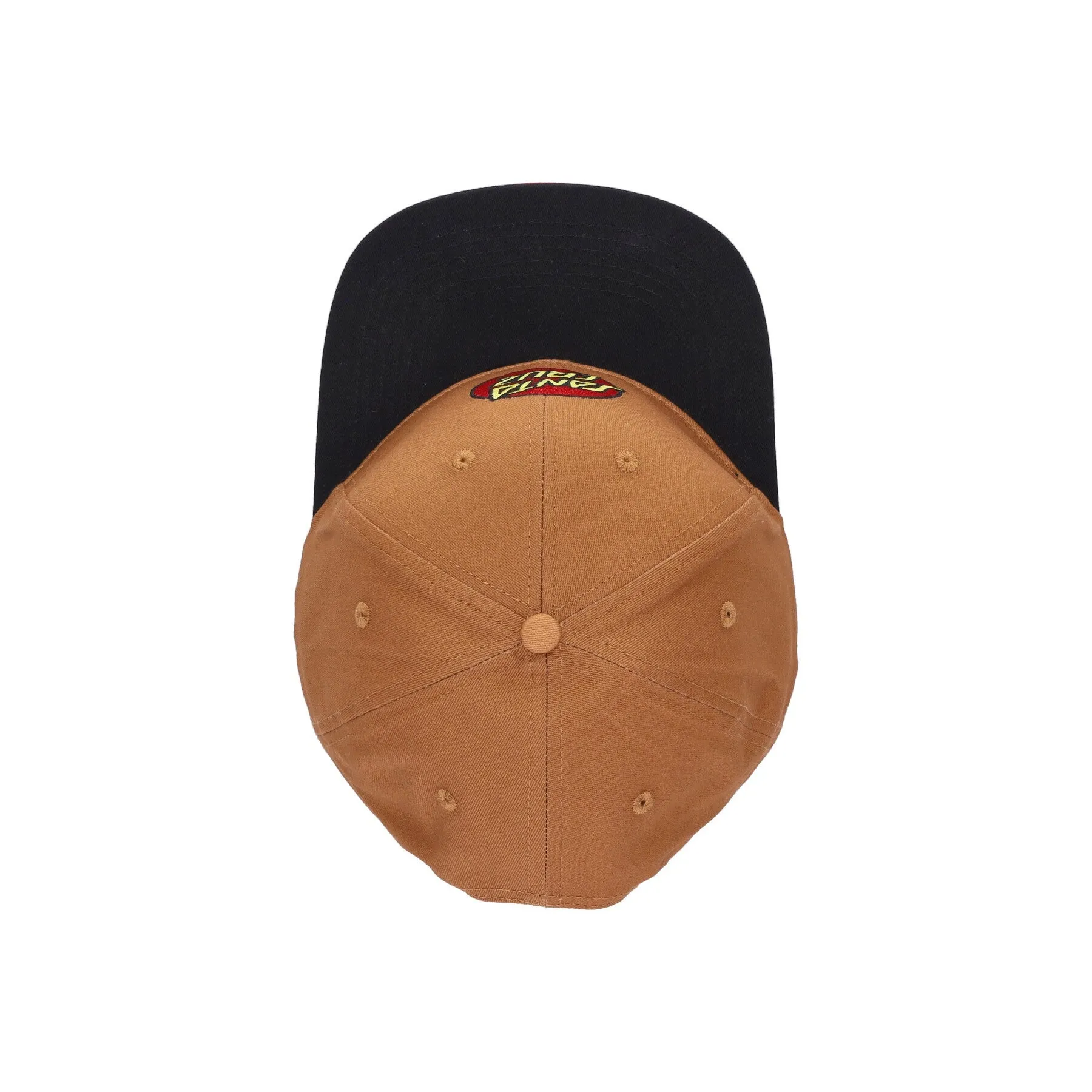 Cappellino Visiera Piatta Uomo Classic Dot Snapback Parchment/black