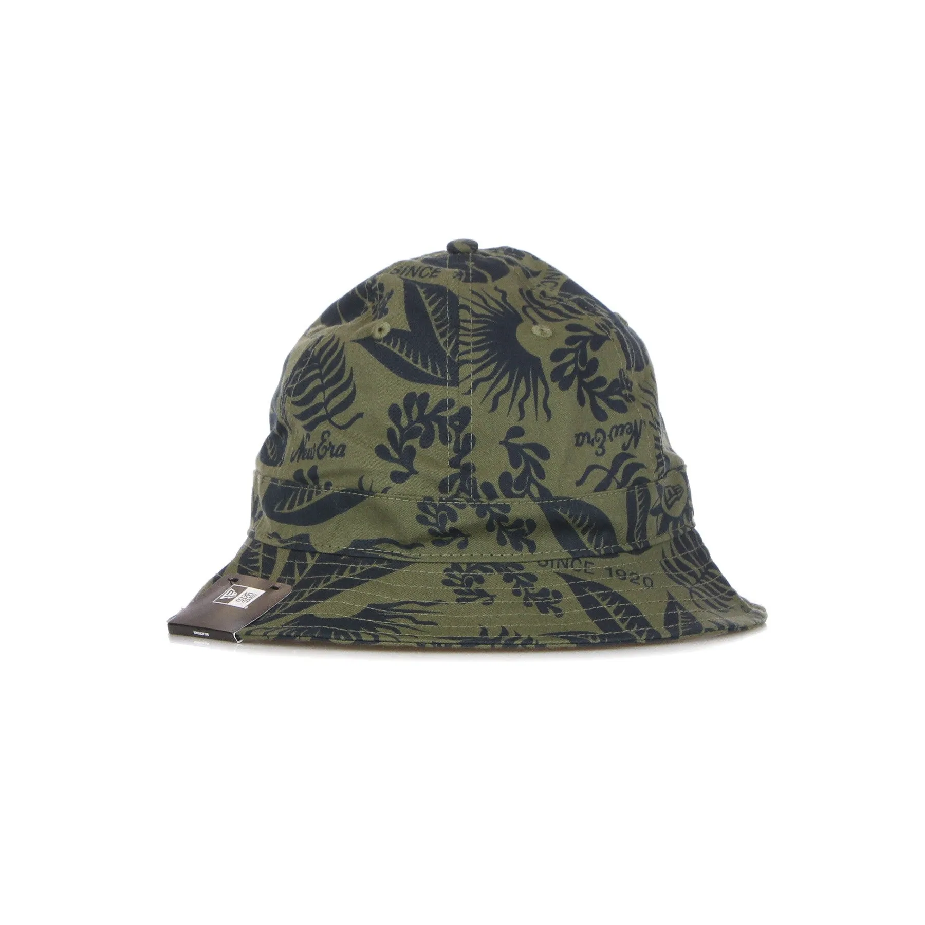 Cappello Da Pescatore Uomo Ne Hibiscus Print Bucket New Olive