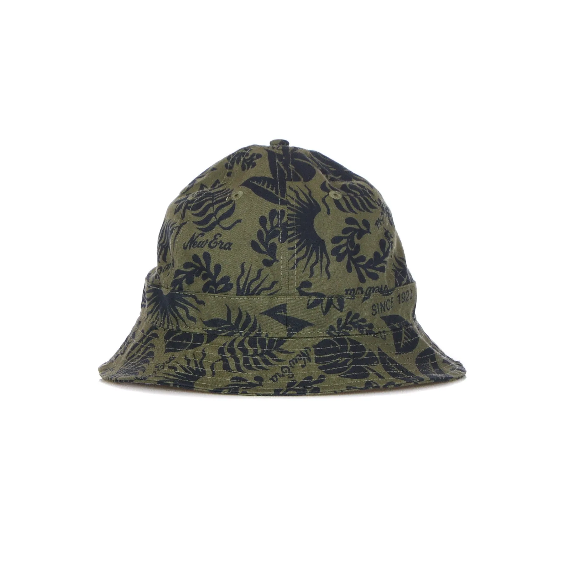 Cappello Da Pescatore Uomo Ne Hibiscus Print Bucket New Olive