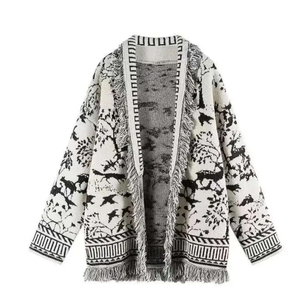Cappotto cardigan lavorato a maglia con temperamento femminile 2023 Top in maglione di nicchia dal design retrò primaverile