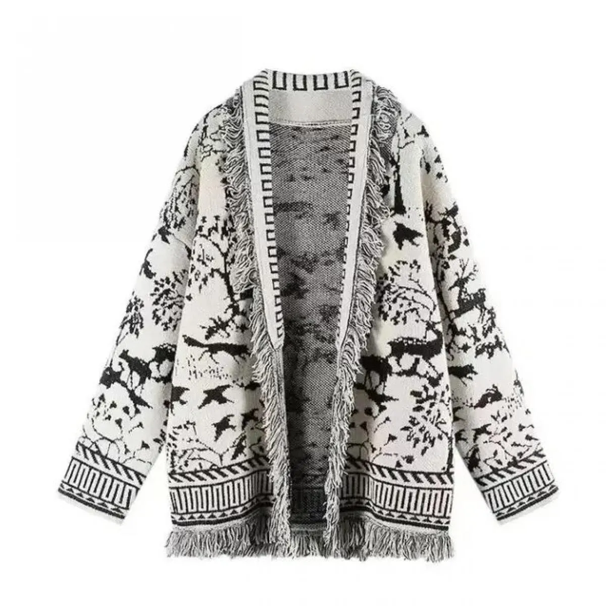 Cappotto cardigan lavorato a maglia con temperamento femminile 2023 Top in maglione di nicchia dal design retrò primaverile