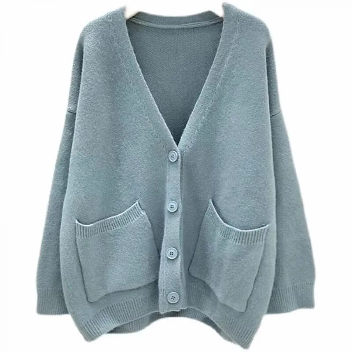 Cappotto maglione Abbigliamento donna 2023 Primavera e autunno Nuovo cardigan lavorato a maglia in tinta unita sciolto