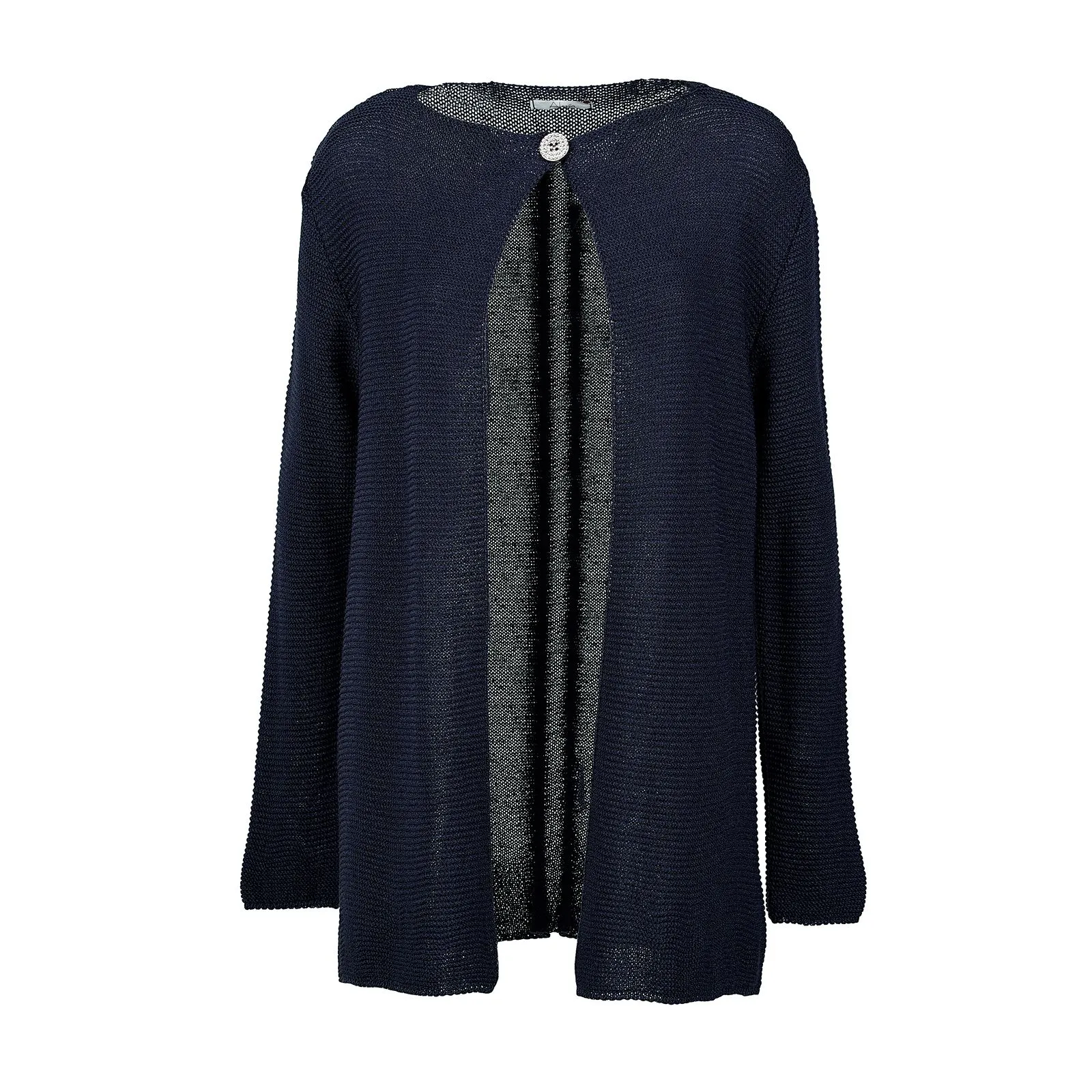 Cardigan blu leggero con bottone