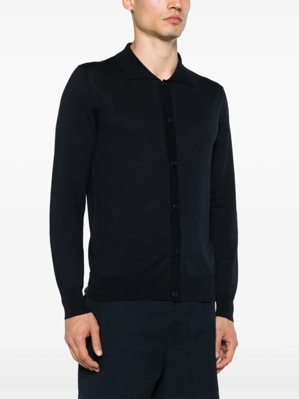 Cardigan con bottoni in blu di BALLANTYNE - uomo