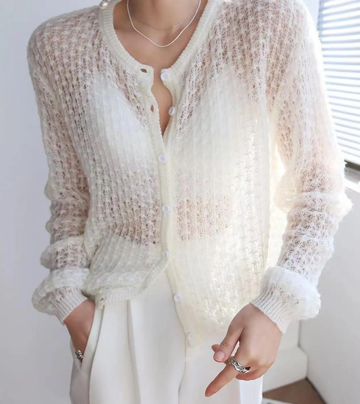 Cardigan lavorato a maglia da donna Cardigan in mohair Mohair Moda maglione in mohair Camicia da donna