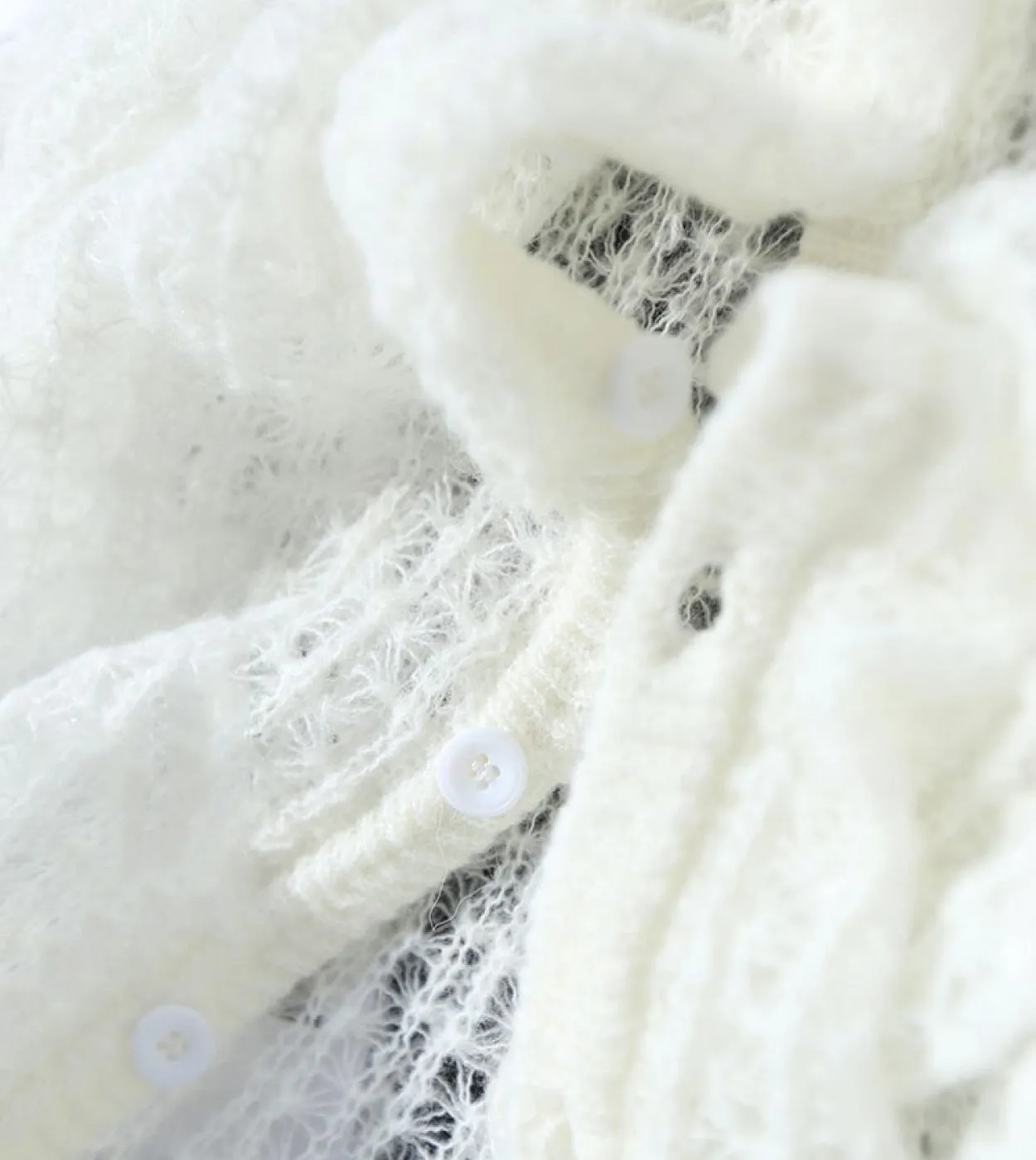 Cardigan lavorato a maglia da donna Cardigan in mohair Mohair Moda maglione in mohair Camicia da donna