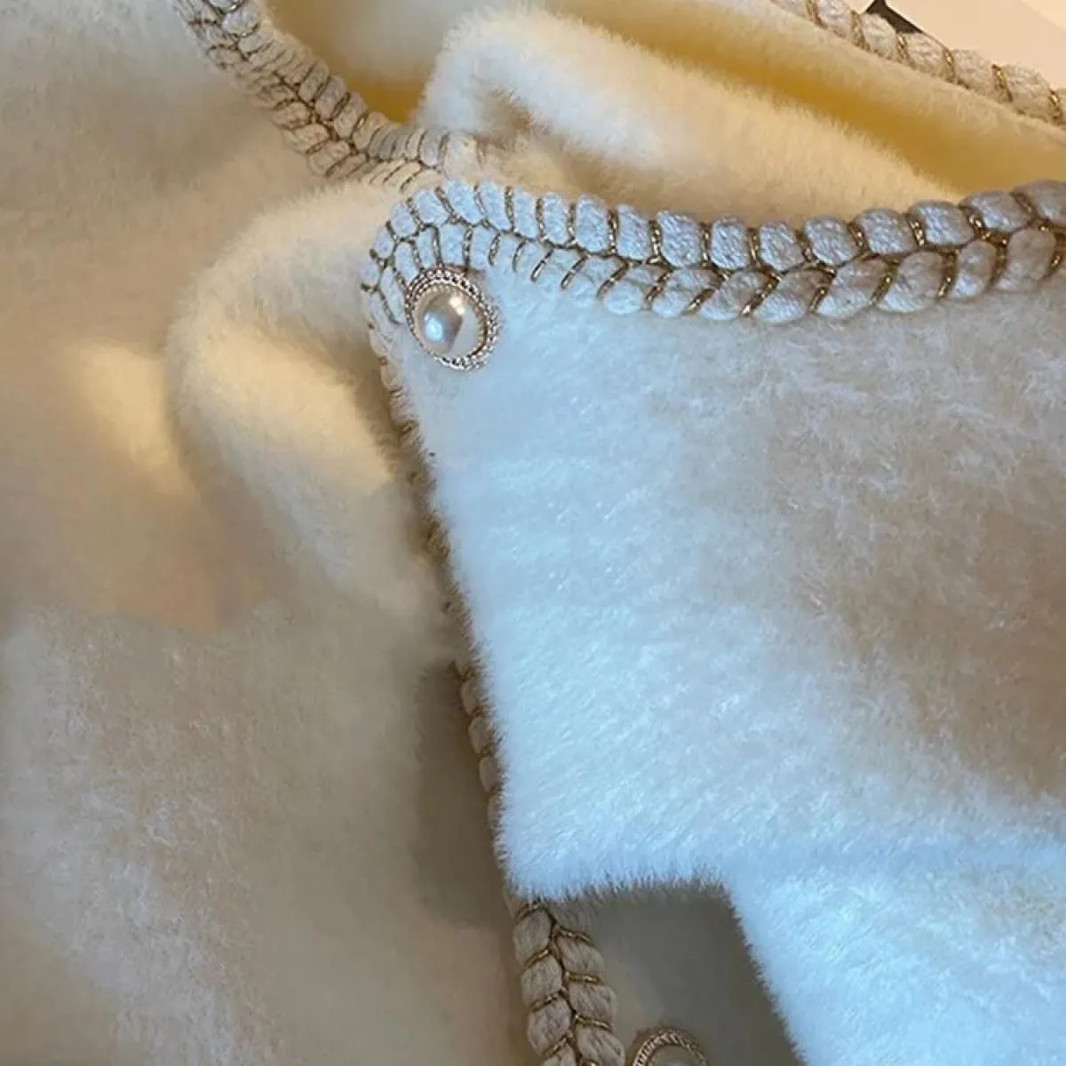 Cardigan maglione con bottoni in perla francese Top Cappotto primaverile autunnale in morbido cashmere lavorato a maglia