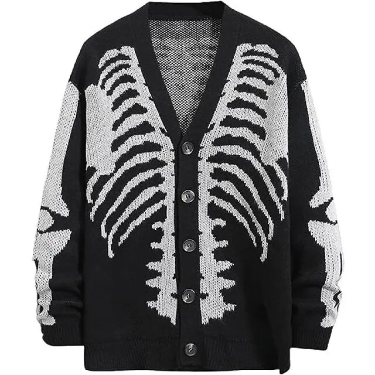 Cardigan per donna Cappotto maglione autunno inverno 2023 Nuovo cardigan lavorato a maglia jacquard Halloween da donna
