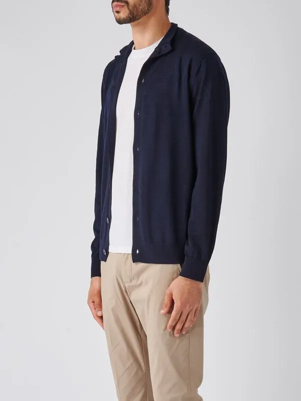 Cardigan uomo Ballantyne in lana Navy