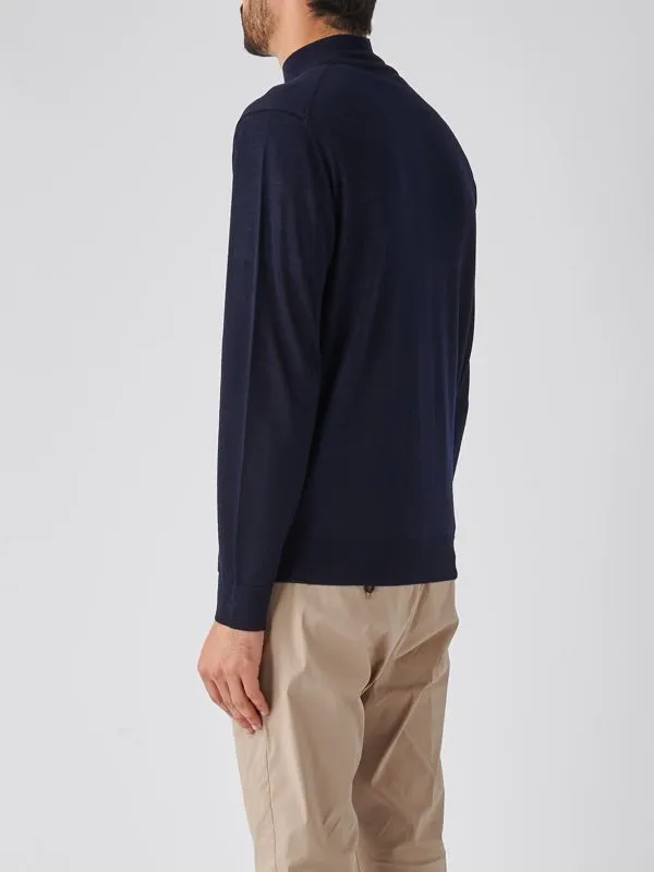 Cardigan uomo Ballantyne in lana Navy