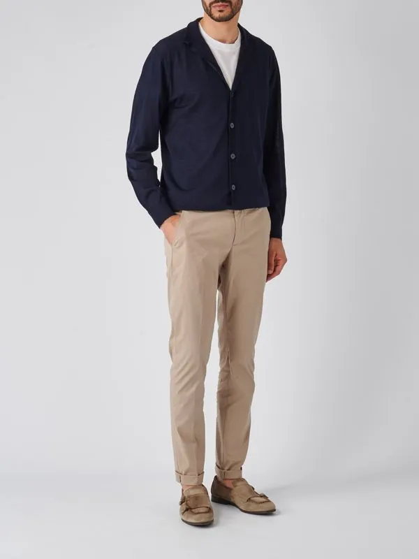 Cardigan uomo Ballantyne in lana Navy