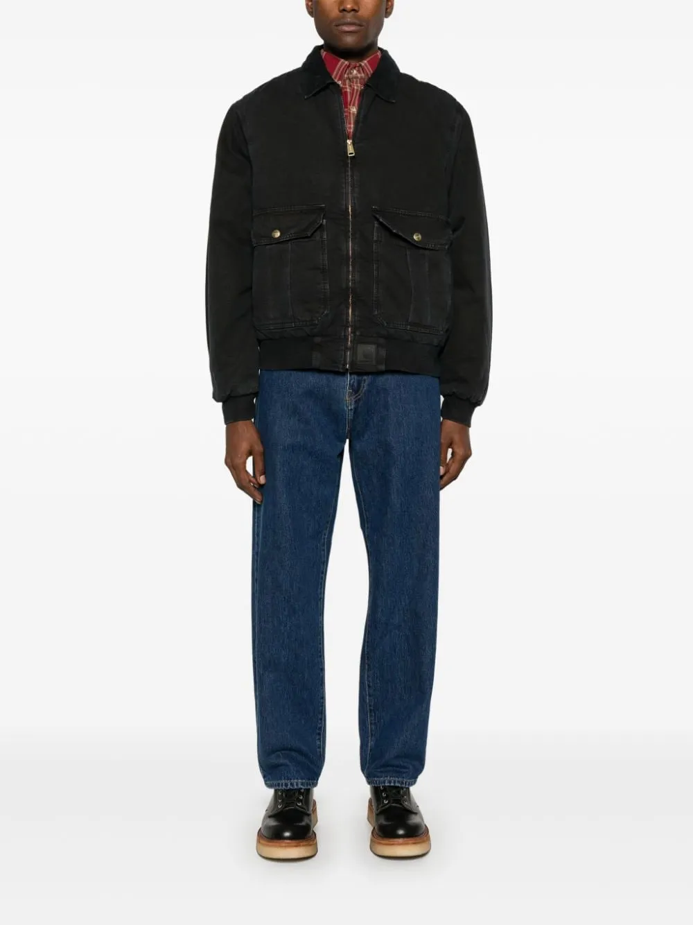 Carhartt Jeans Blu Uomo Aaron Lavaggio Scuro