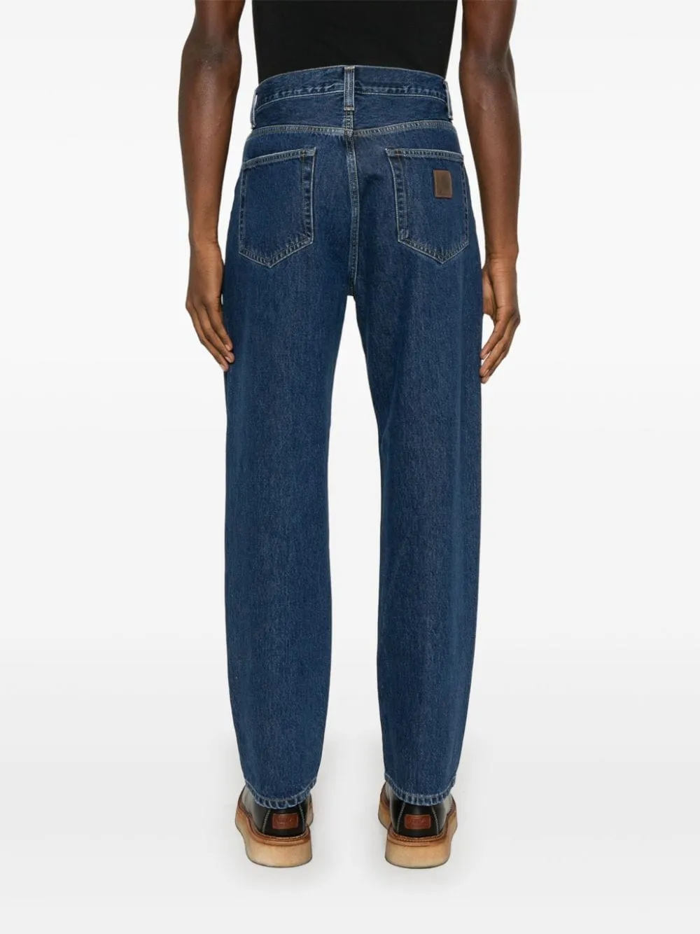 Carhartt Jeans Blu Uomo Aaron Lavaggio Scuro