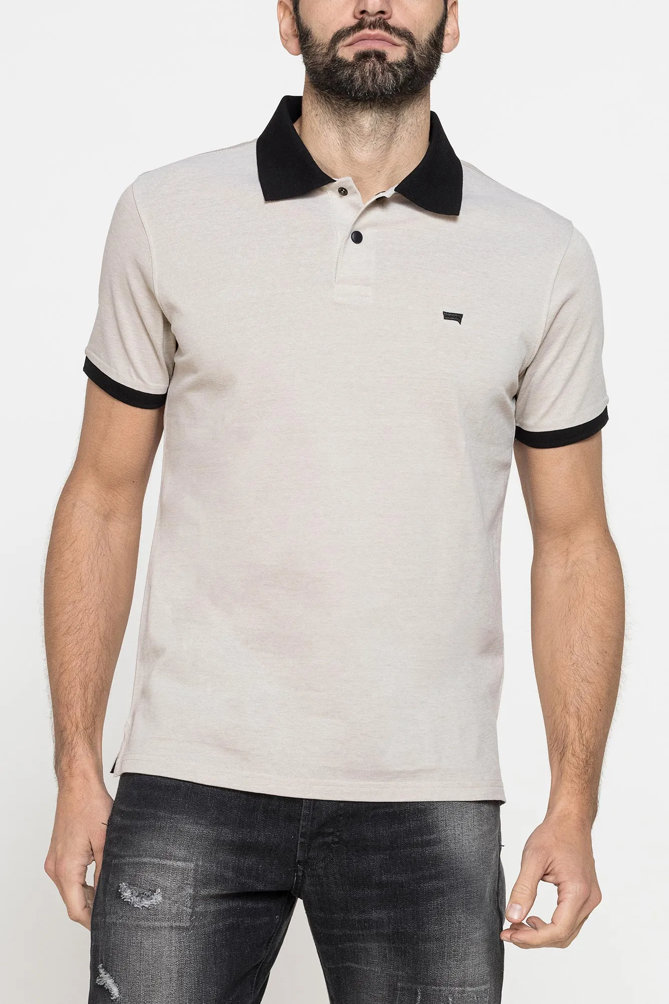 Carrera  ---------    ------------Polo manica corta in cotone mercerizzato - beige