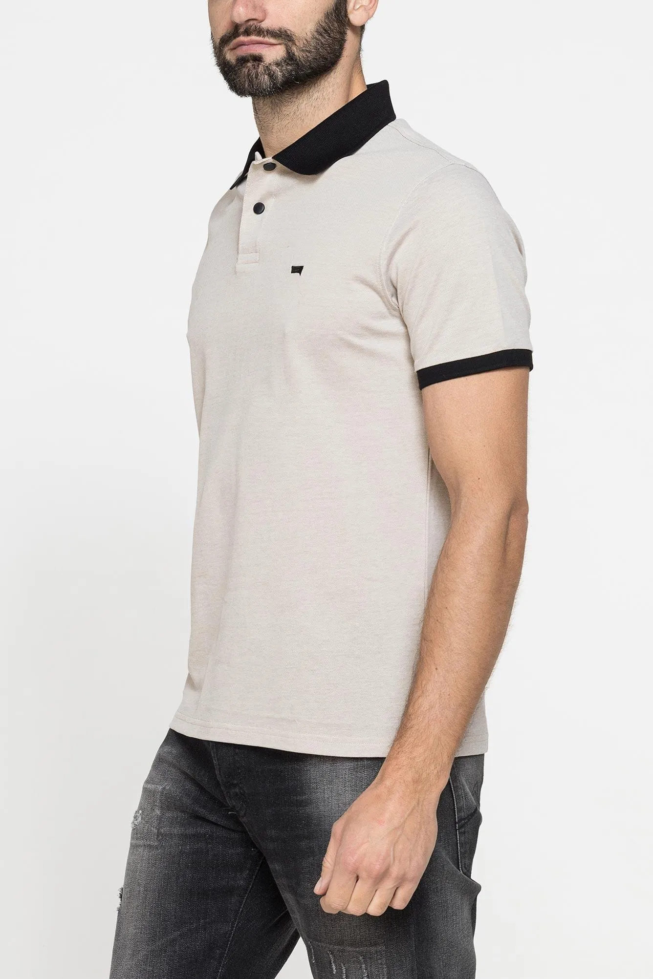 Carrera  ---------    ------------Polo manica corta in cotone mercerizzato - beige