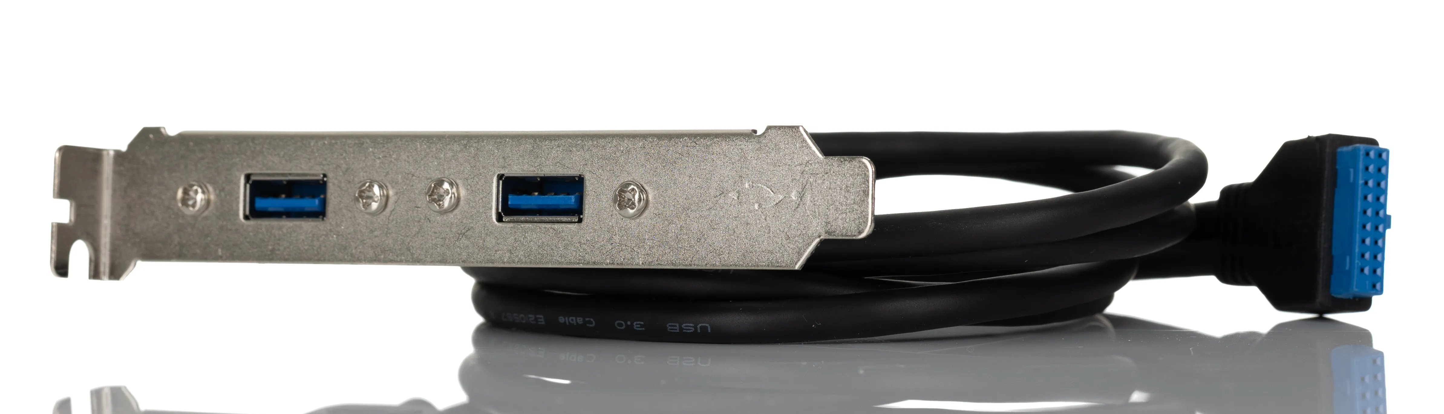 Cavo USB RS PRO Connettore femmina a 20 pin/USB A x 2, L. 900mm, col. Nero