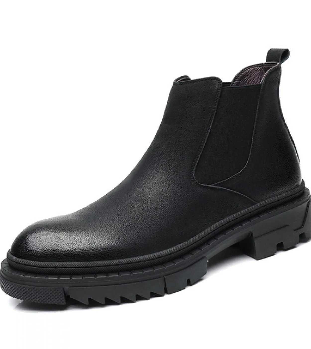 Chelsea Boot Mens Stivali da uomo Scarpe Stivali da moto da uomo con suola spessa Uomo britannico