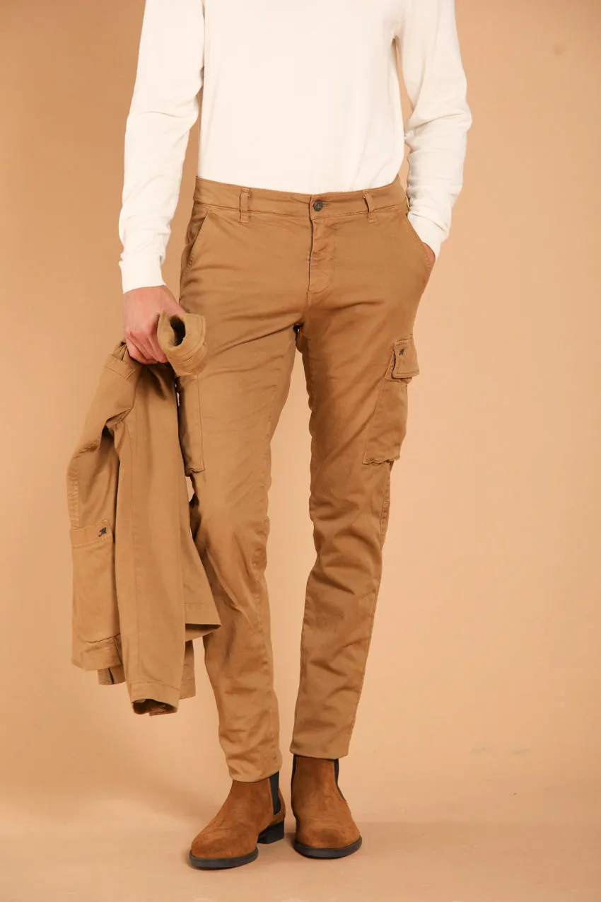 Chile pantalon cargo homme en gabardine coupe extra slim ①
