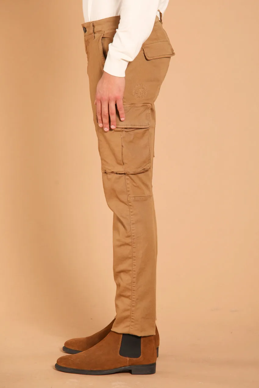 Chile pantalon cargo homme en gabardine coupe extra slim ①