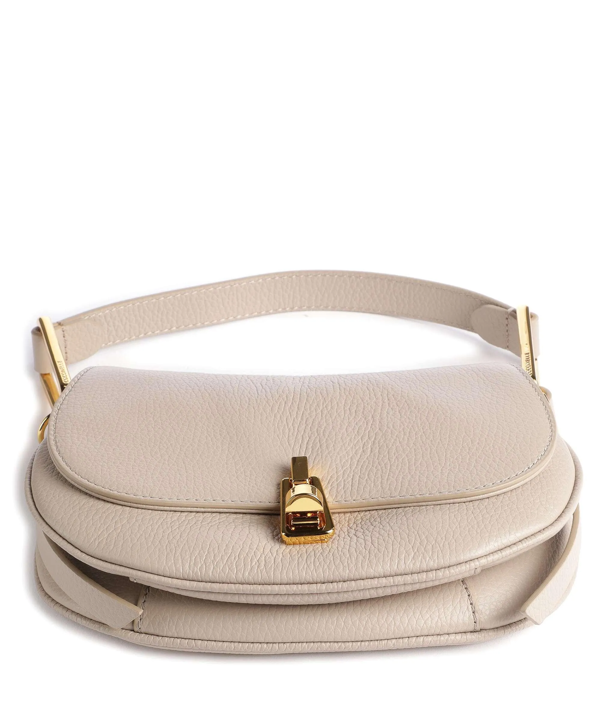  Coccinelle Magie Soft Borsa a spalla pelle di vacchetta grana beige  