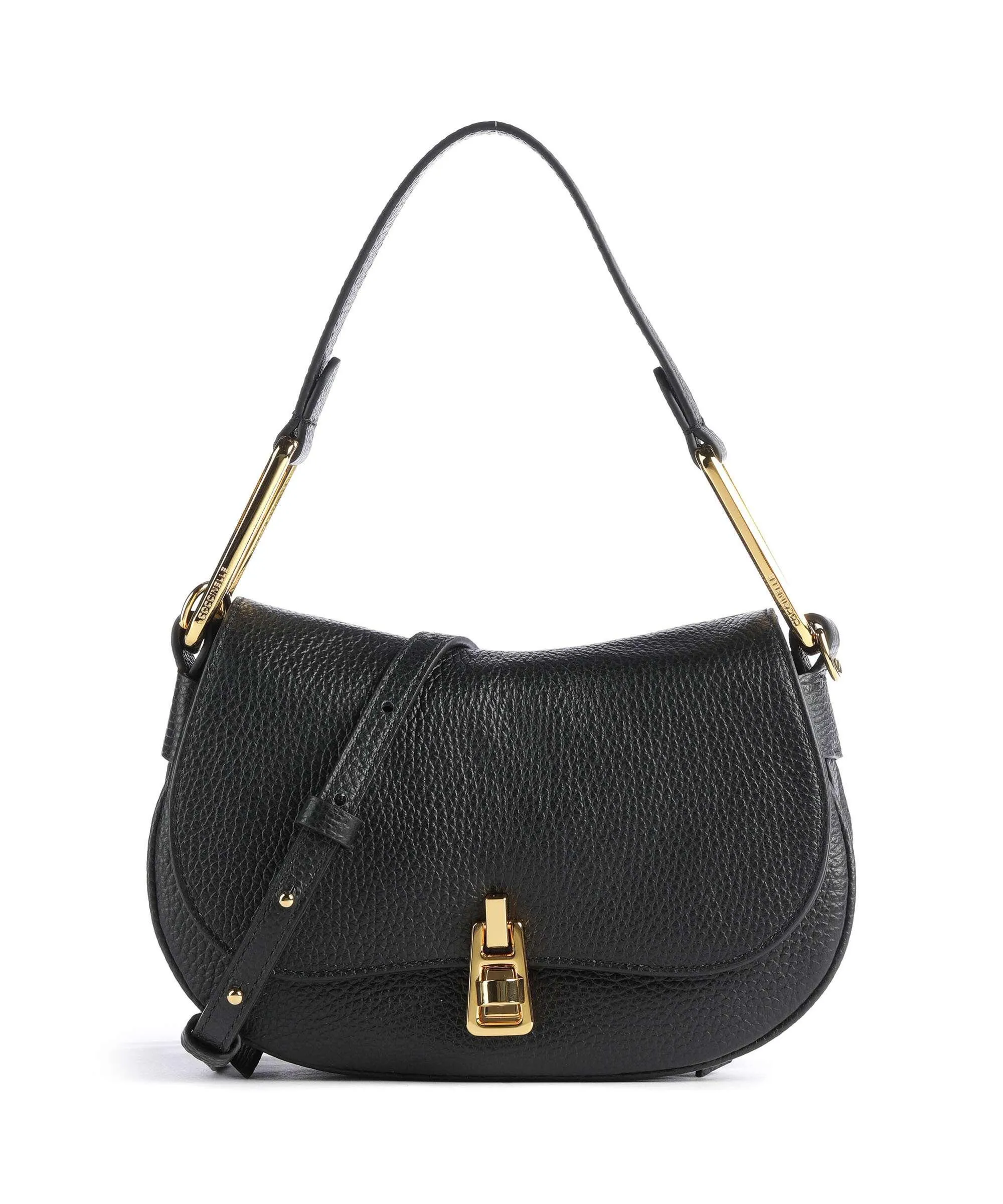  Coccinelle Magie Soft Borsa a spalla pelle di vacchetta grana nero  