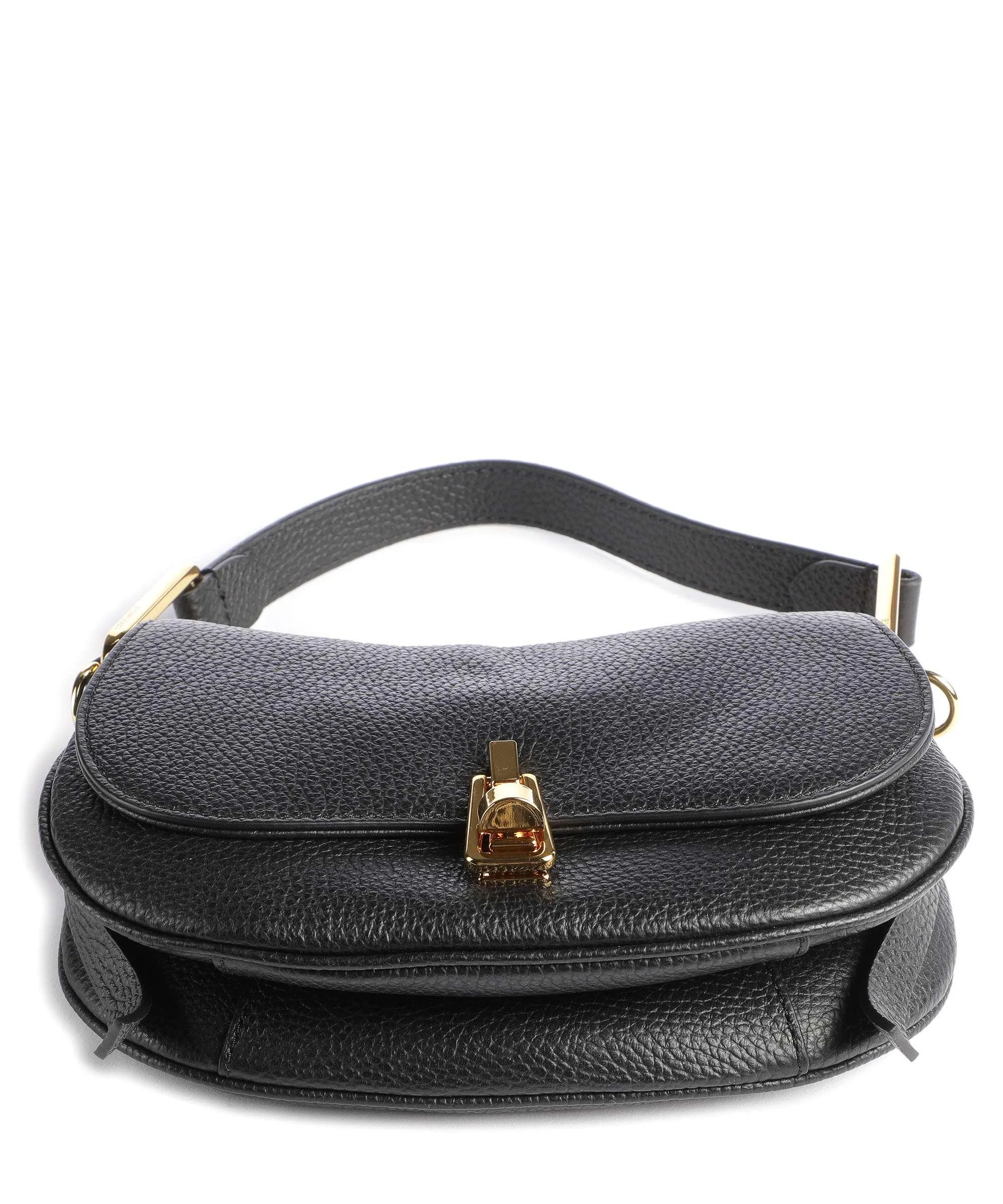  Coccinelle Magie Soft Borsa a spalla pelle di vacchetta grana nero  