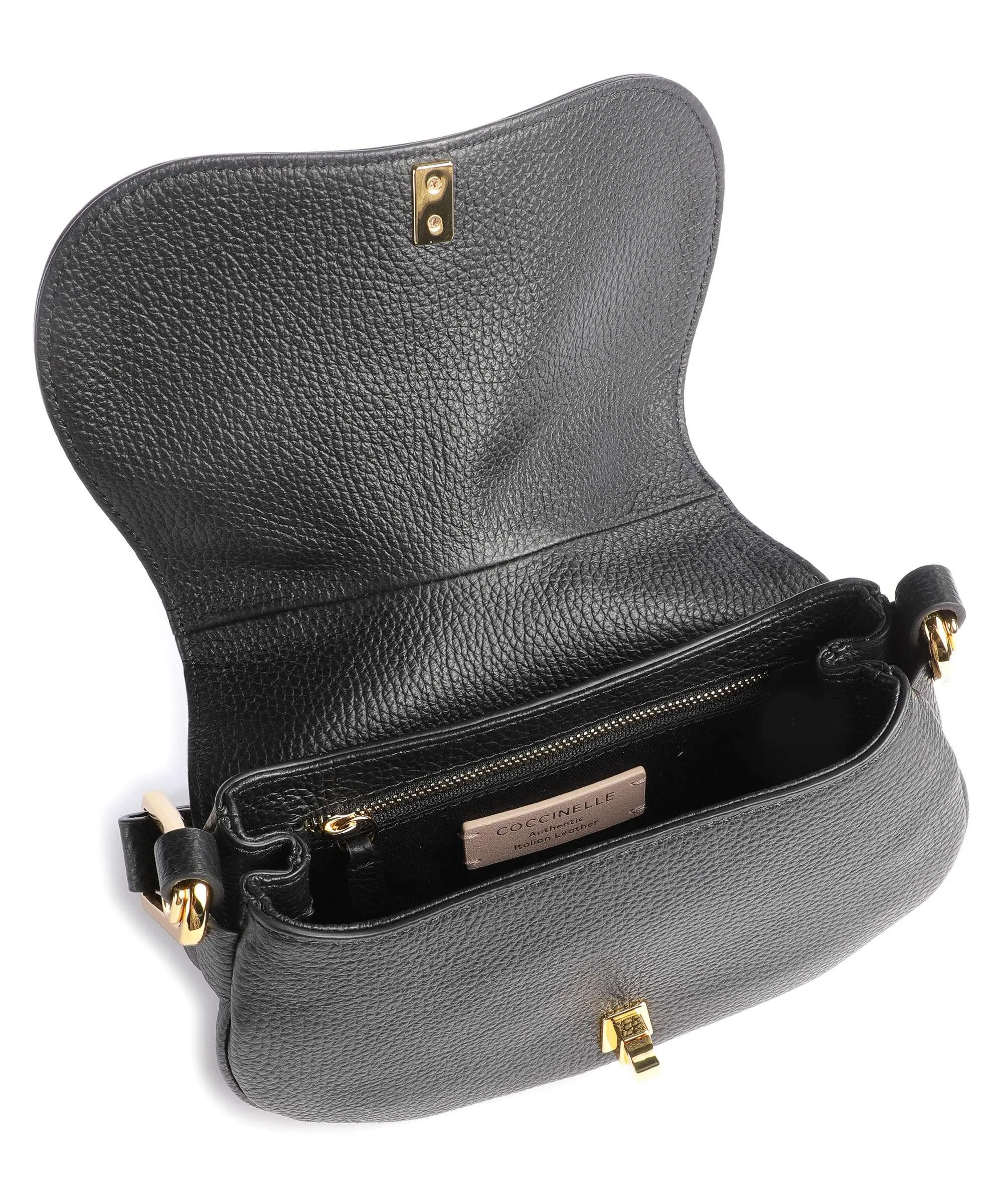  Coccinelle Magie Soft Borsa a spalla pelle di vacchetta grana nero  