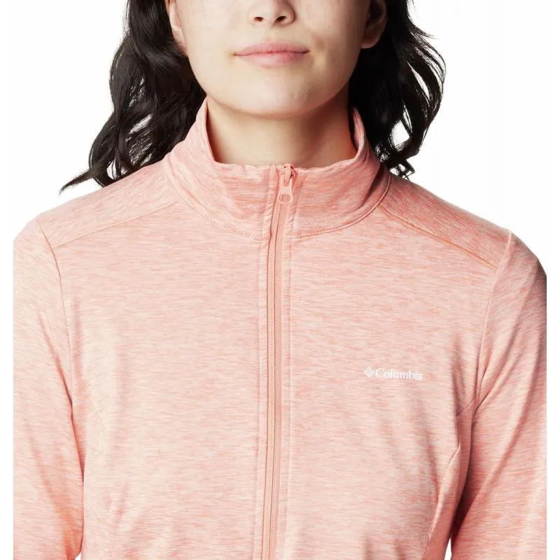 Columbia Giacca in pile con zip integrale Weekend Adventure EU (Summer Peach Heather) Donna