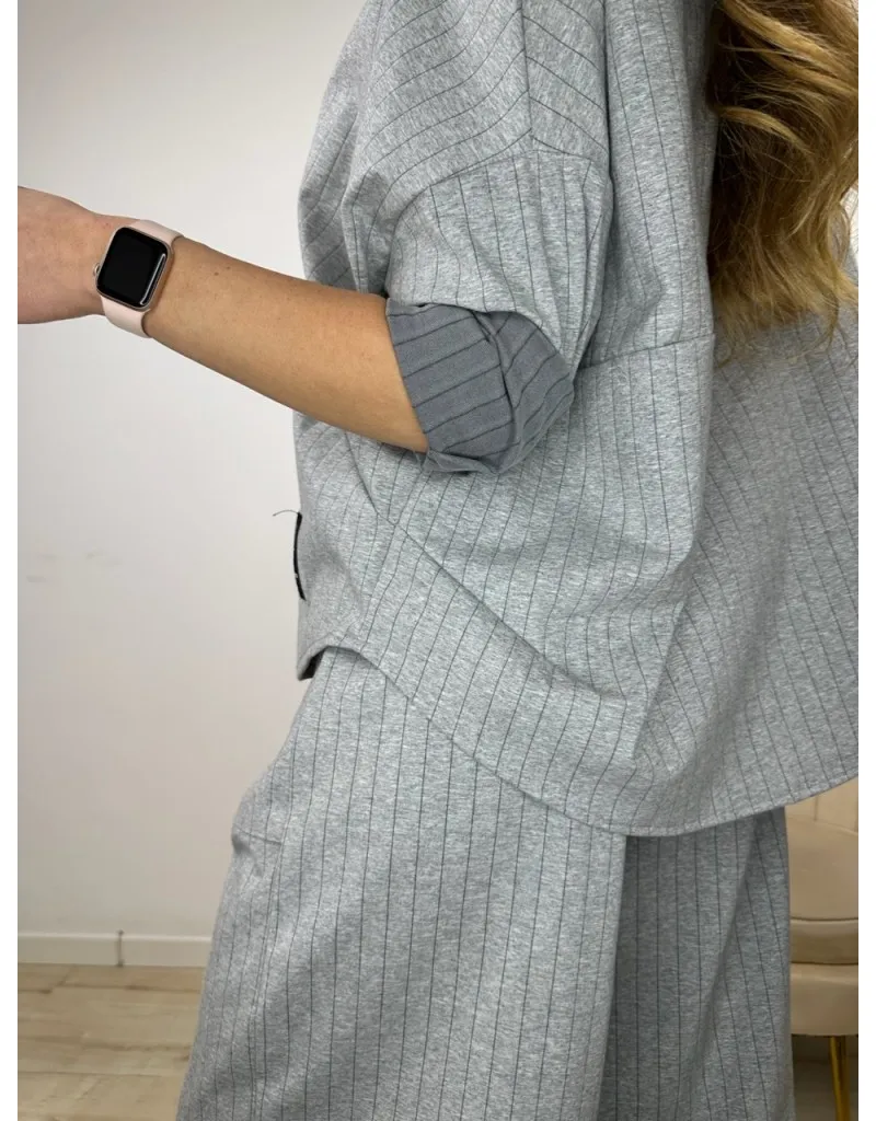 COMPLETO TUTA NATY GESSATO GRIGIO