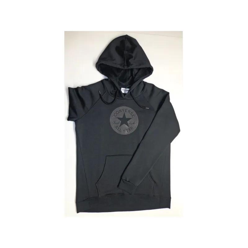 CONVERSE FELPA DONNA CON CAPPUCCIO TASCA A MARSUPIO LOGO STAMPATO