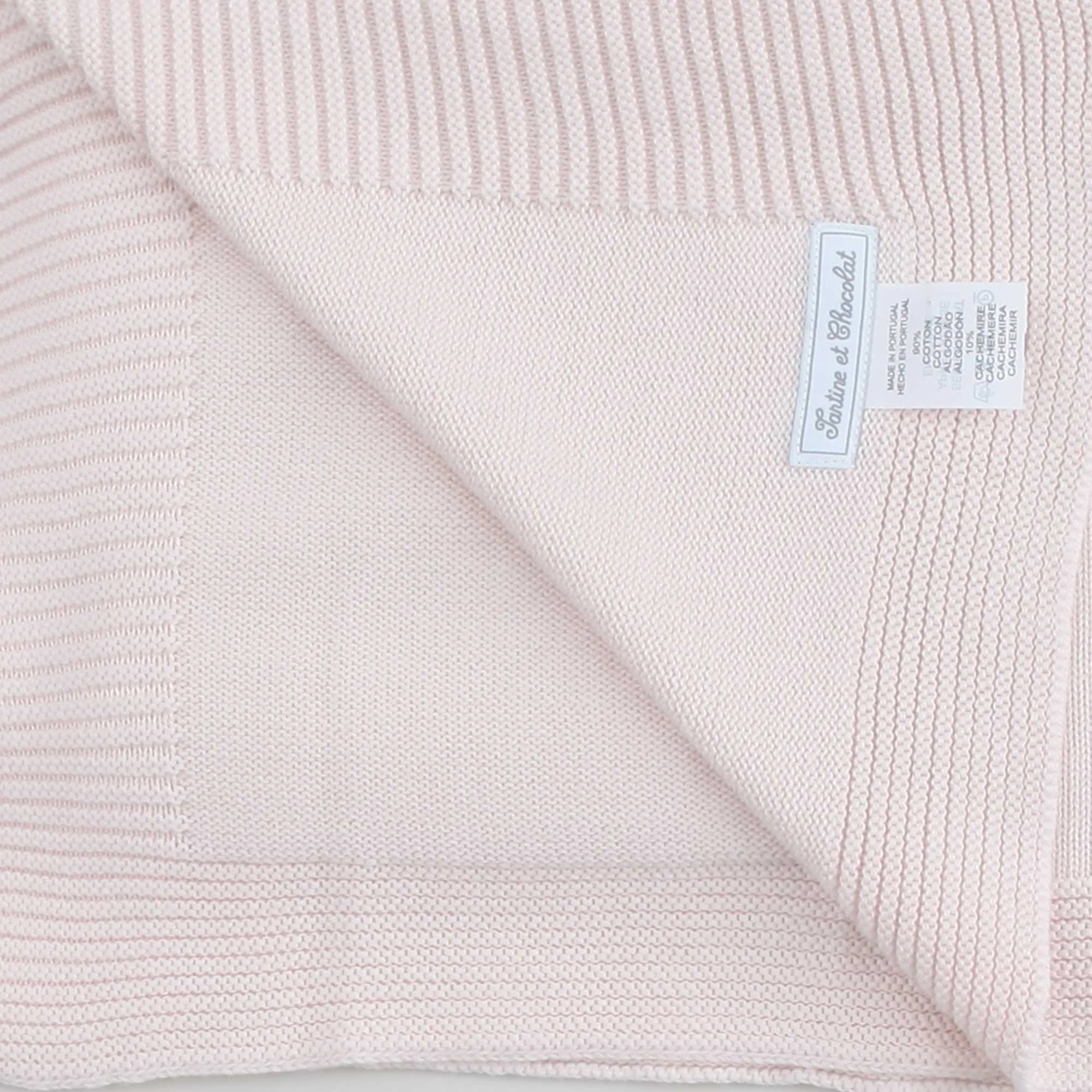 Coperta Cotone E Cachemire Rosa Per Neonata