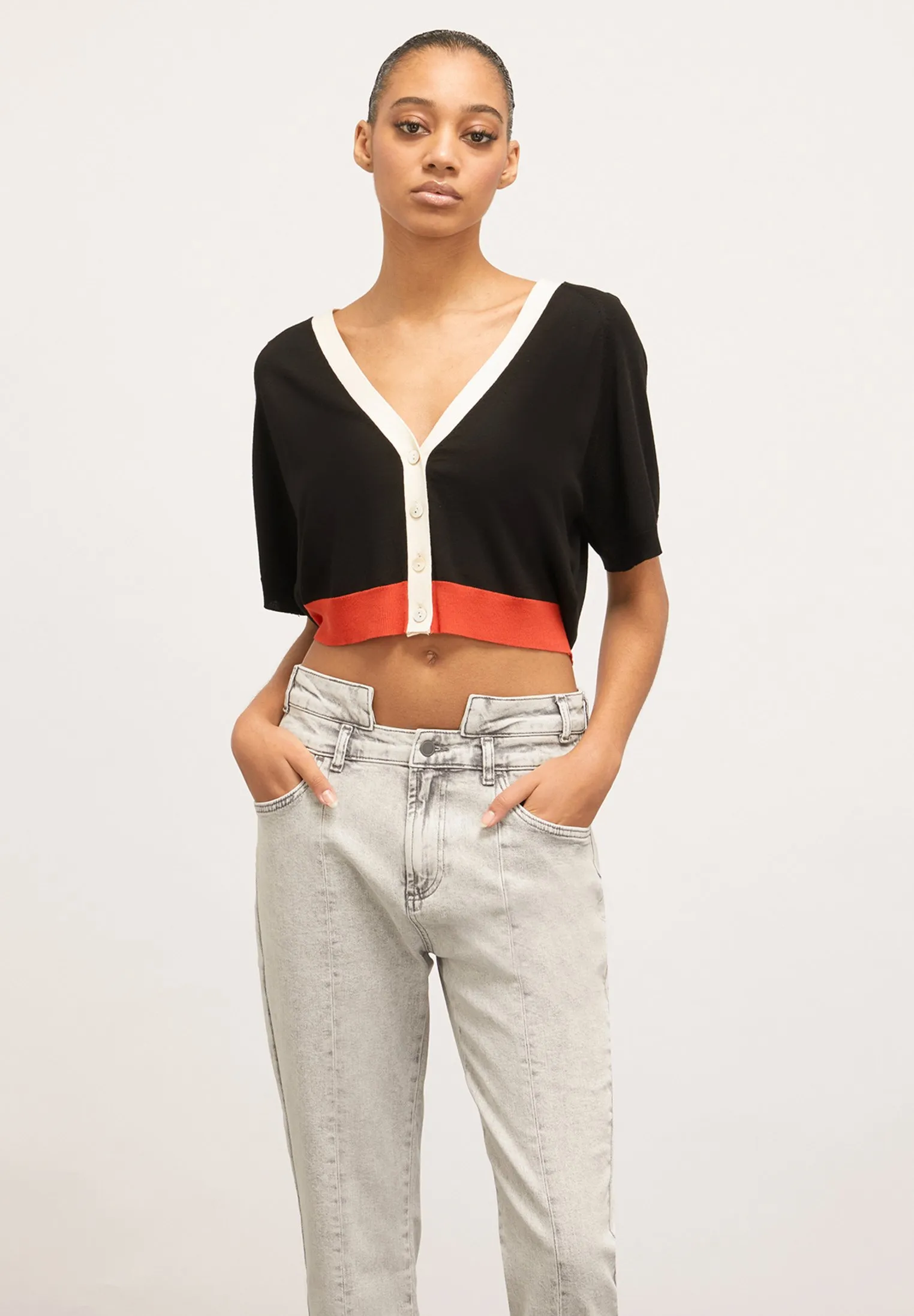 CORTO BORDI A CONTRASTO - Cardigan
