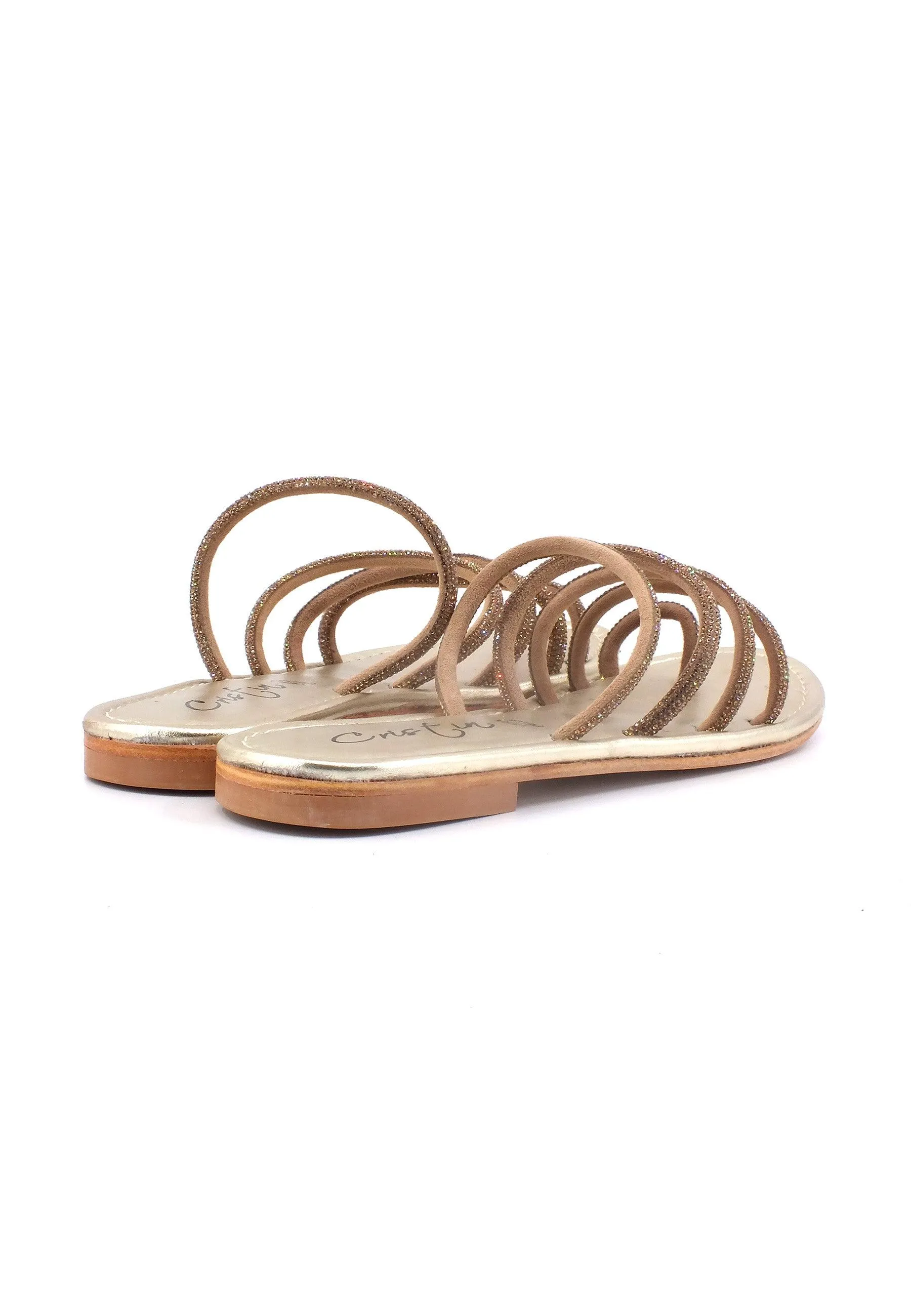 CRISTIN Ciabatta Donna Oro Platino SOFIA-4