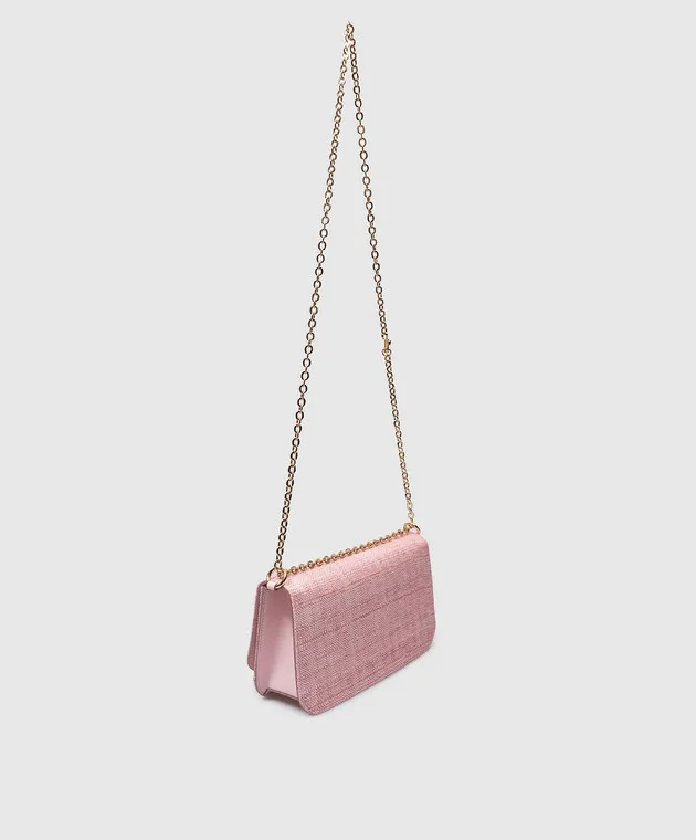 Dolce&Gabbana Pochette combinata rosa con logo BB7576AS170