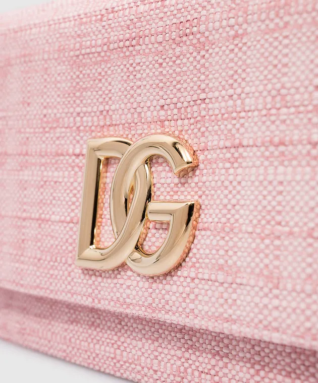 Dolce&Gabbana Pochette combinata rosa con logo BB7576AS170