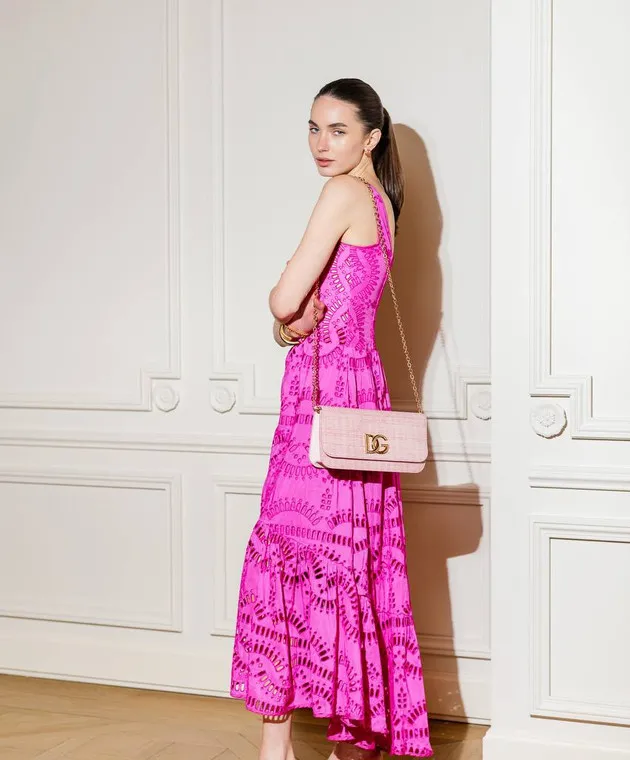 Dolce&Gabbana Pochette combinata rosa con logo BB7576AS170
