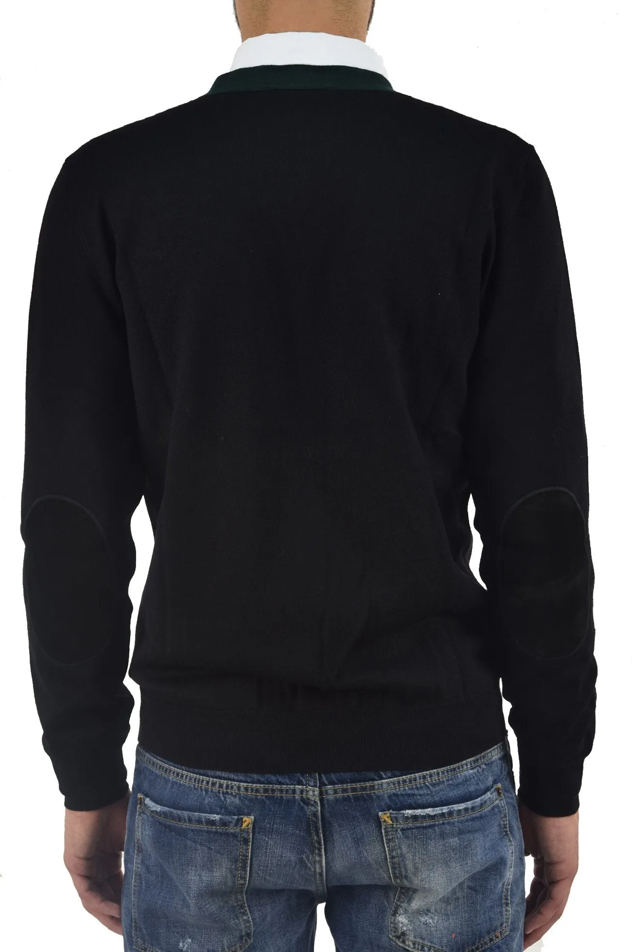 Dsquared2 Pullover Nero Uomo Lana Bottoni Tasche Mod. S71HA0480S14587900